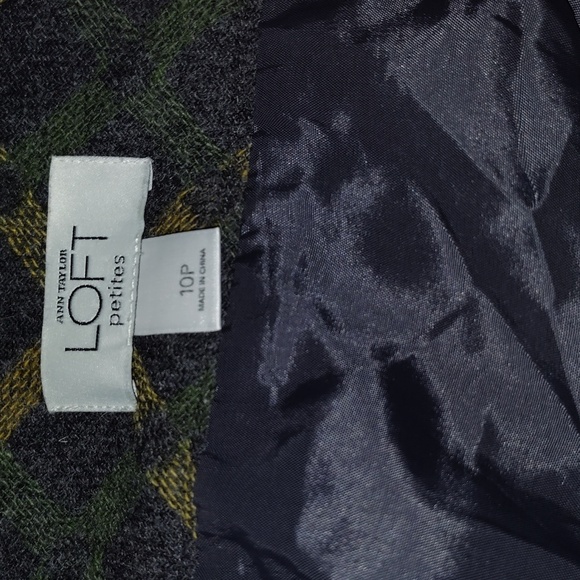 Loft Anne Taylor Wool mini skirt petite size 10 - Picture 5 of 6